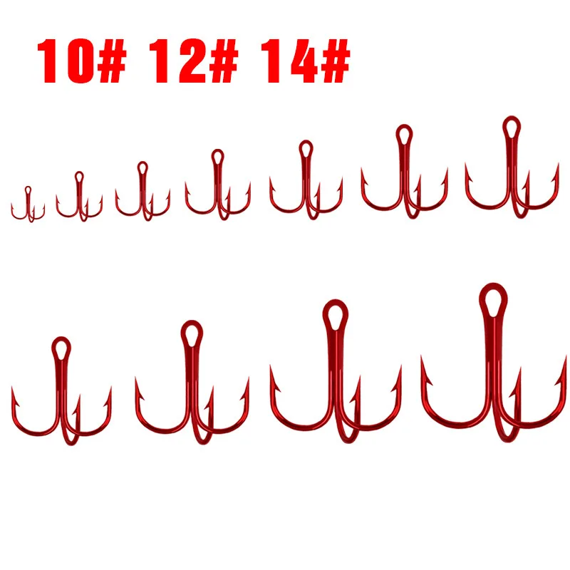 20 шт. тройной рыболовный крючок из высокоуглеродистой стали 10 #12 #14 # | Спорт и