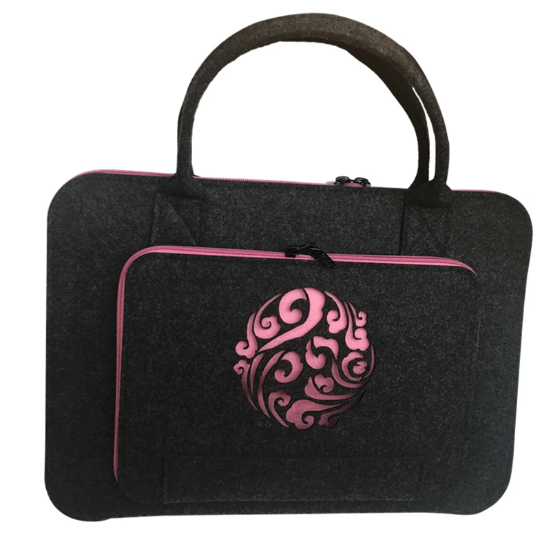 Шерстяной фетр розовый Coulds Laptop Sleeve сумка 11 12 13 14 15,6 17 дюймов Чехол для ноутбука для Для женщин Портфели Handlebag для Macbook Air 13
