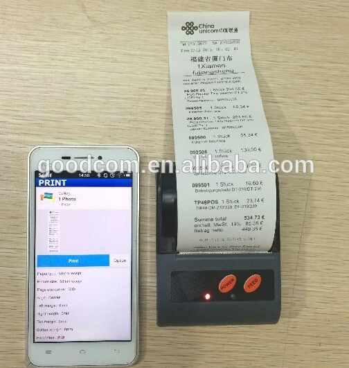 Портативный Bluetooth принтер с QR кодом для планшета Android|android bluetooth printer|bluetooth printerbluetooth