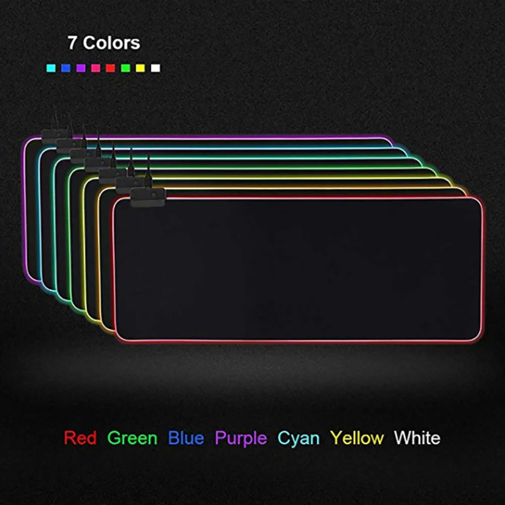 VicTsing XR257 игровой коврик для мыши RGB коврик для мыши геймерский компьютерный коврик для мыши RGB коврик с подсветкой Mause большой коврик для мыши XXL для настольной клавиатуры