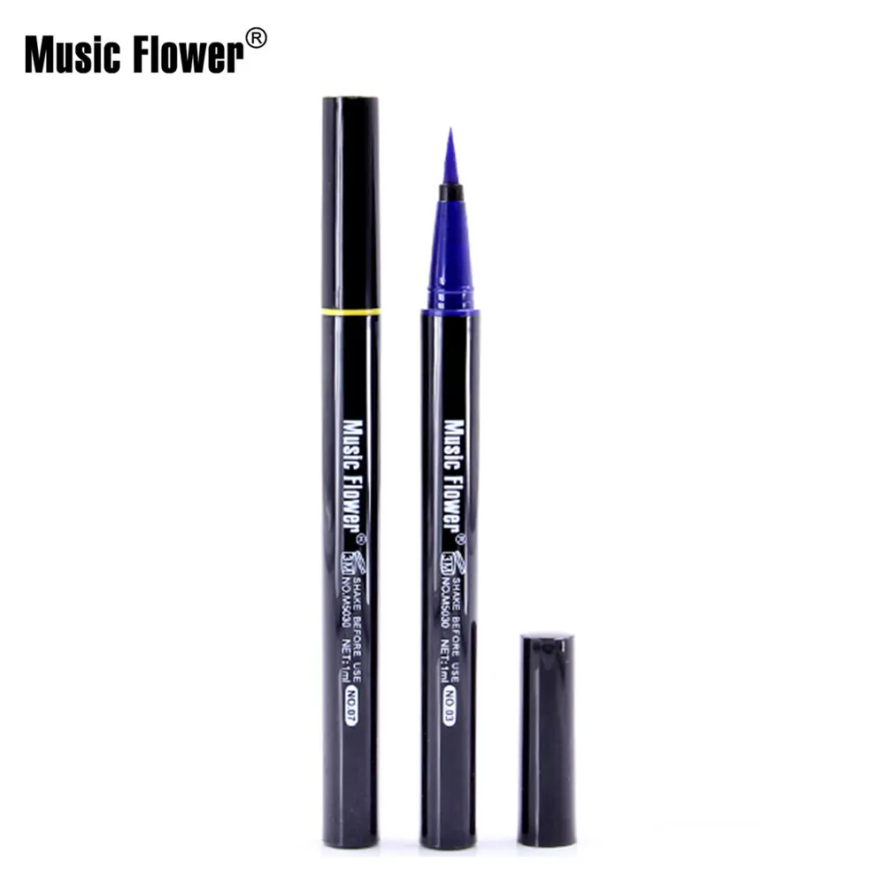 Music Flower 6 цветов Блестящий подводка для глаз карандаш жидкий набор макияжа