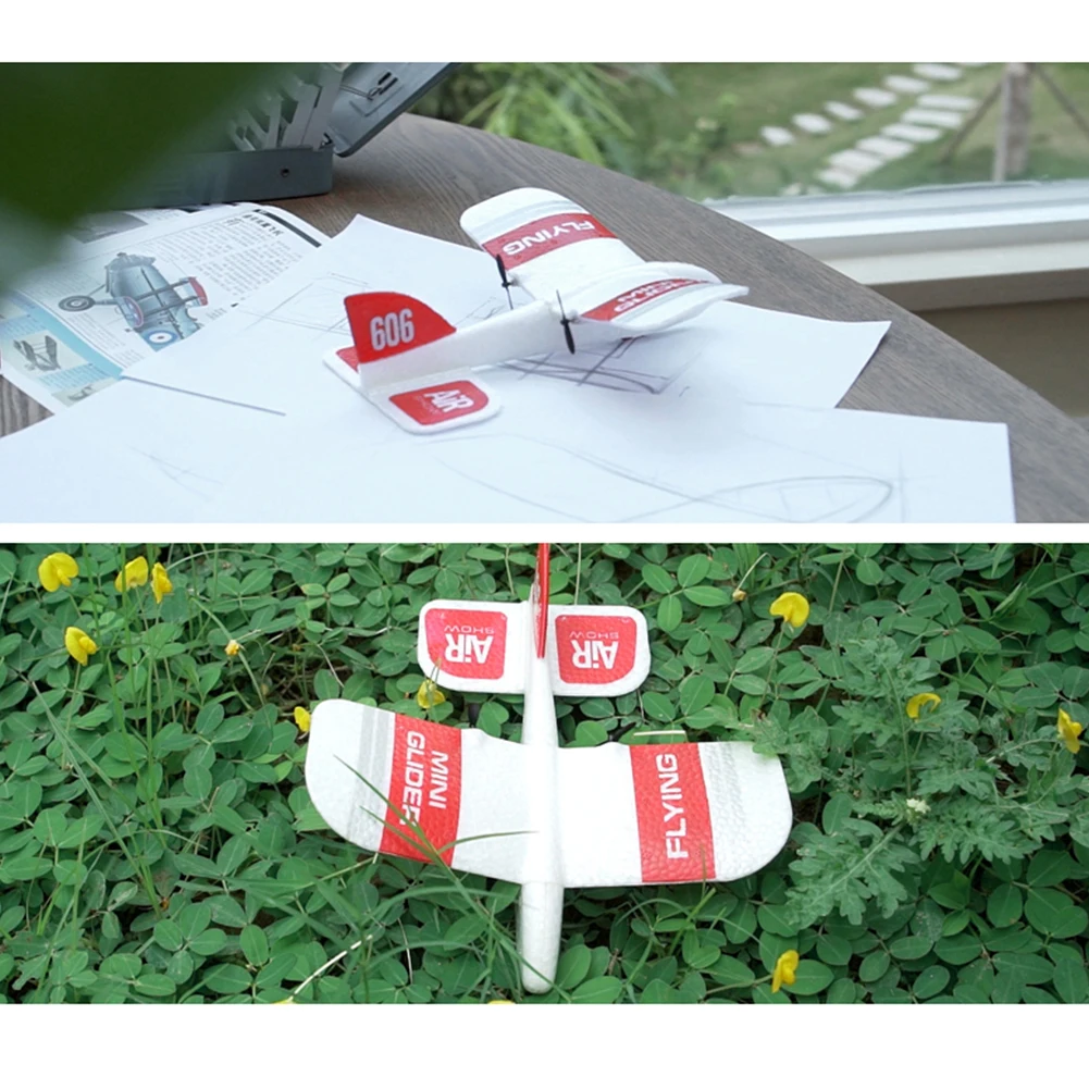 KF606 2,4 Ghz 2CH DIY подарок пенопласт метание ручной работы EPP Дети Инерции RC модель планера игрушка Крытый Встроенный гироскоп самолет Летающий мини