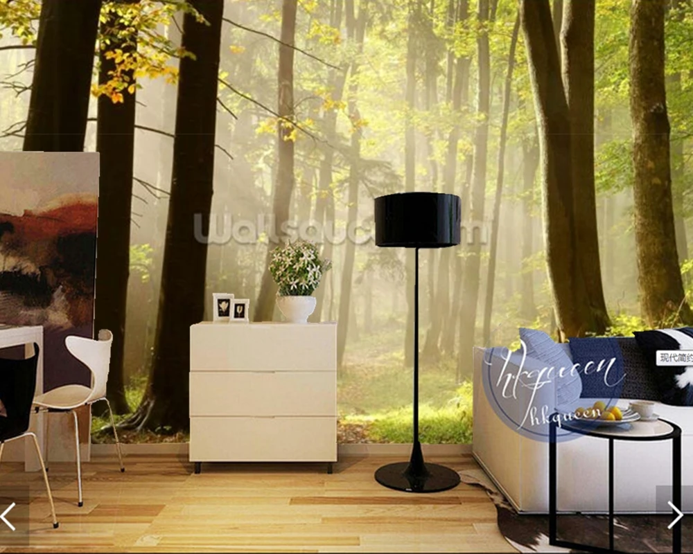Custom forest wallpaper Forest Pathway natural mural for living room bedroom bar KTV background home decoration | Обустройство дома