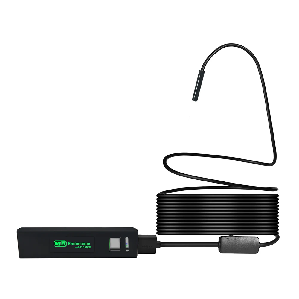 2/3. 5/5/7/10 м USB эндоскопа Камера HD 1200 P мягкие трубка Беспроводной Wi-Fi бороскоп видео