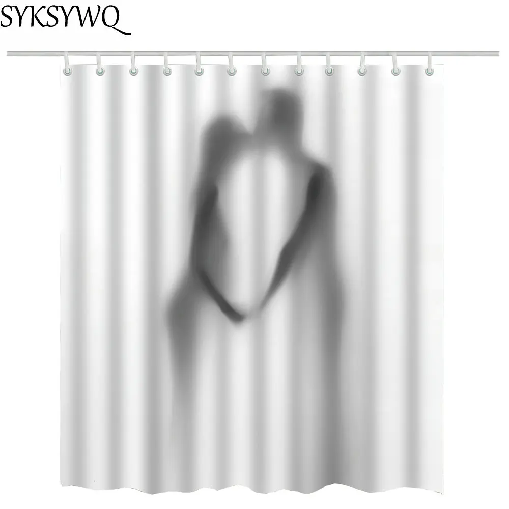 Женская и мужская занавеска для душа из полиэстера|shower curtain|white shower curtaincurtains for