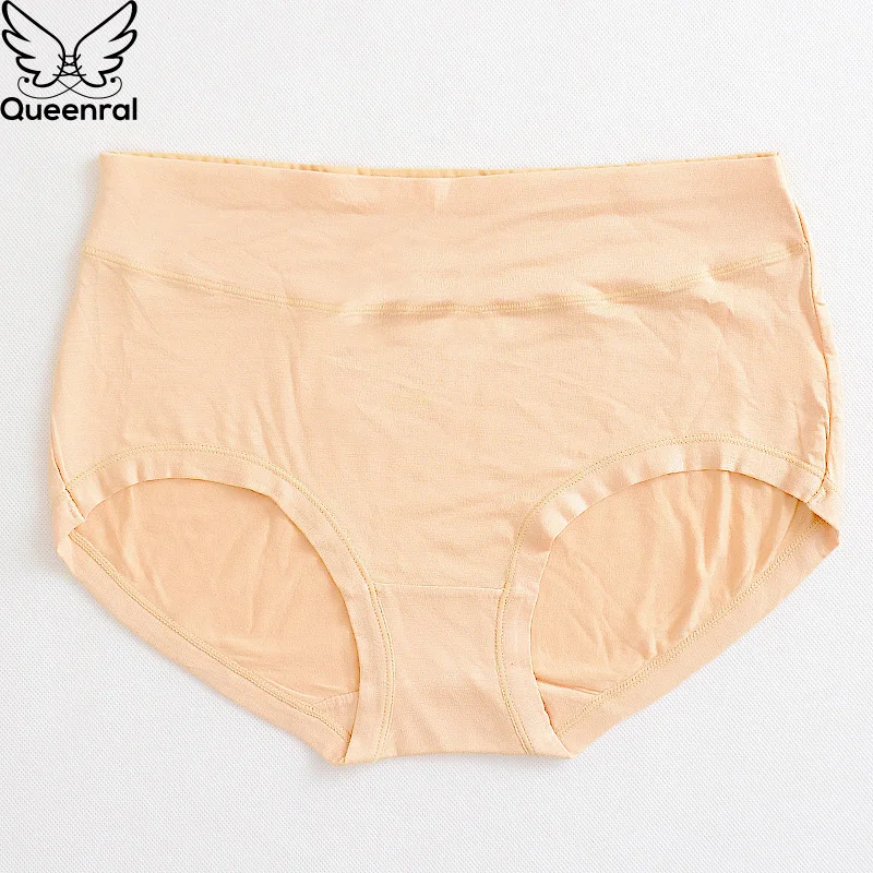 Queenral хлопковые трусы для женщин; Большие размеры L, XL, XXL, XXXL, XXXXL середины талии трусы Бесшовные трусики для Для женщин Твердые белье трусы женские стринги трусы трусикибесшовные трусыженские трусытрусики же