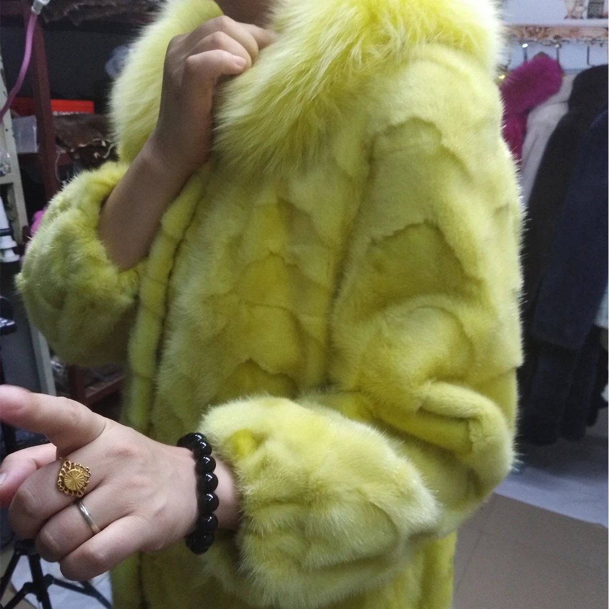 Новая шуба из меха норки длинная 2019