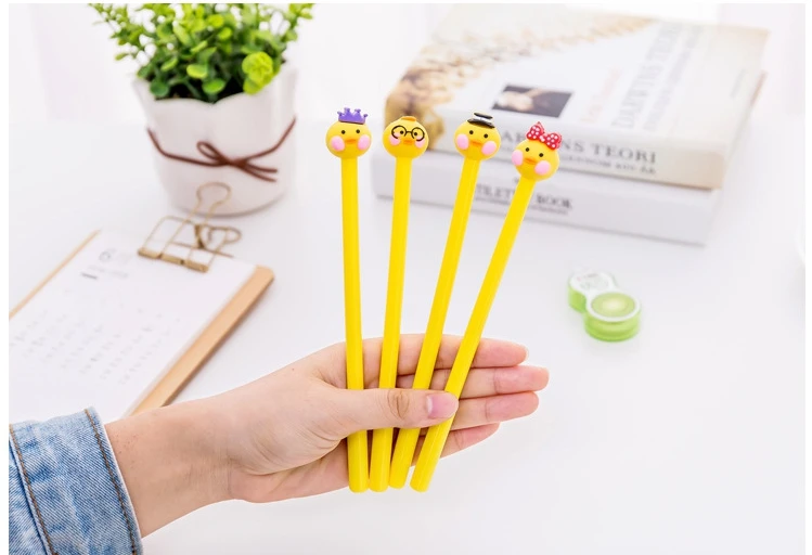 Цветной Кролик Утка гелевая ручка милый забавный Kawaii школьный аксессуар Kawai офисные канцелярские принадлежности вещь дети Стационарный магазин товары