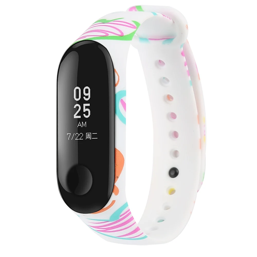 Цветной mi Band 3 ремешок сменный Браслет для Xiaomi mi band 3 силиконовый браслет Correa mi 3 ремень с разнообразными цветами