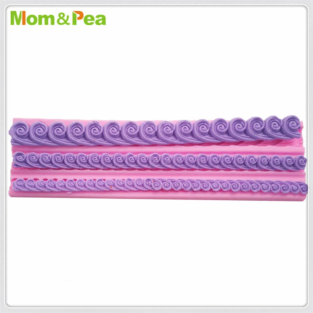 Mom &amp Pea MPA1960 лента силиконовая форма для украшения торта помадка 3D пищевой | Дом и