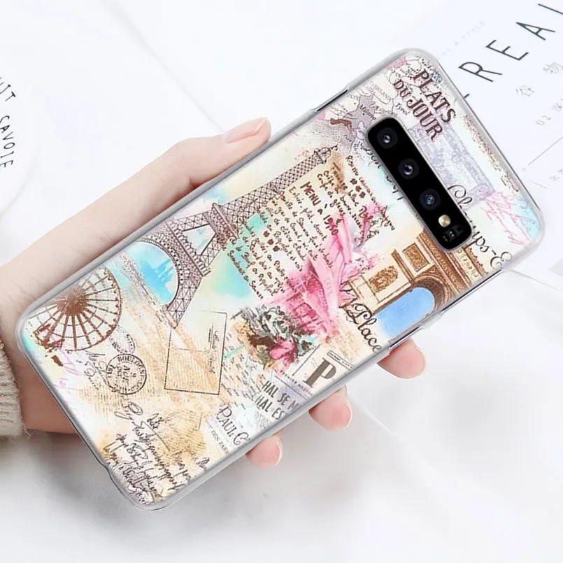 Карта мира план путешествий Чехол для телефона samsung Galaxy S10e S10 Plus S8 S9 Plus S7 Edge Note 10 Plus A40 A50 A70 M20 чехол