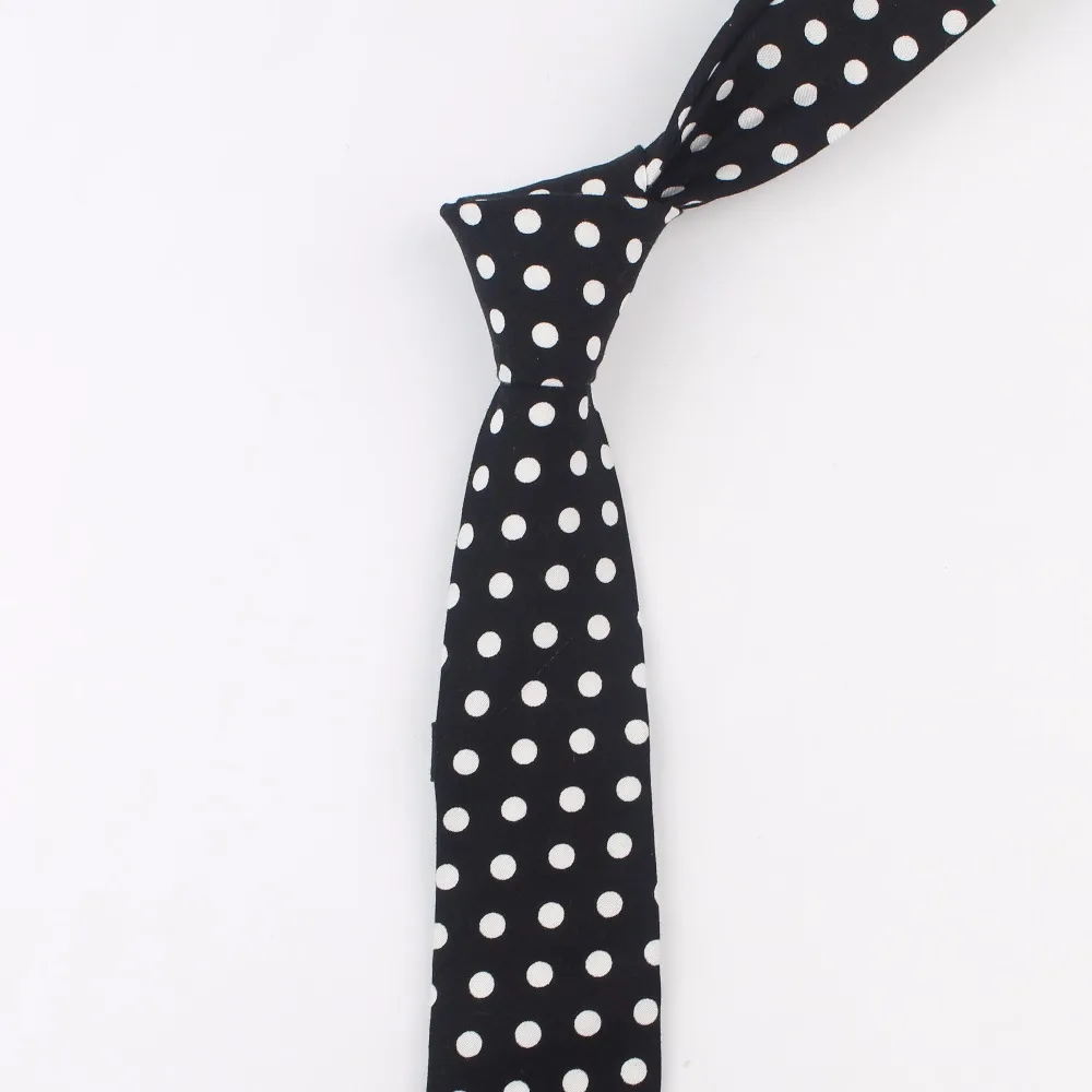 100% набор хлопковых галстуков в горошек для мужчин тонкий галстук круглый Hankerchiref