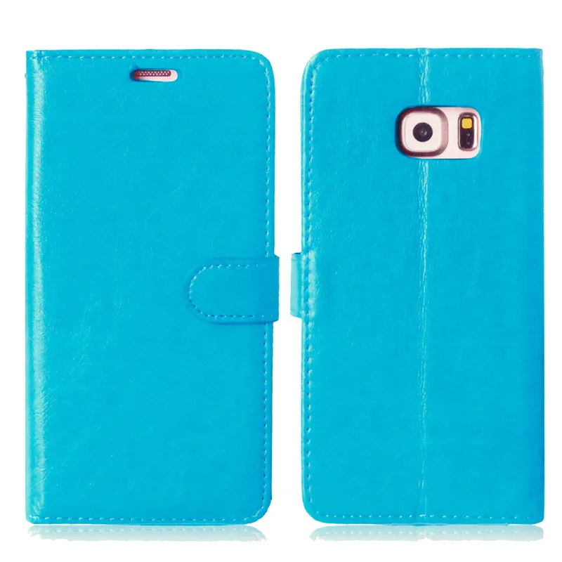 Кожаный чехол бумажник с откидной крышкой и подставкой для Samsung Galaxy S6 edge plus|case