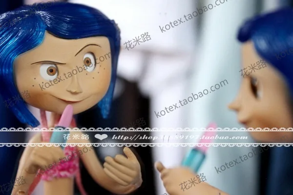 NECA детские игрушки Коралина и секретная дверь куклы фигурка 7 дюймов плащи свитер версия Caroline подарок для девочек