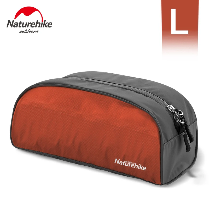Orange L Naturehike Ультралегкая Водонепроницаемая косметичка для макияжа, косметичка для хранения, сумка для мытья, кошелек, органайзер для белья, для походов, кемпинга, путешествий - Цвет: Orange L