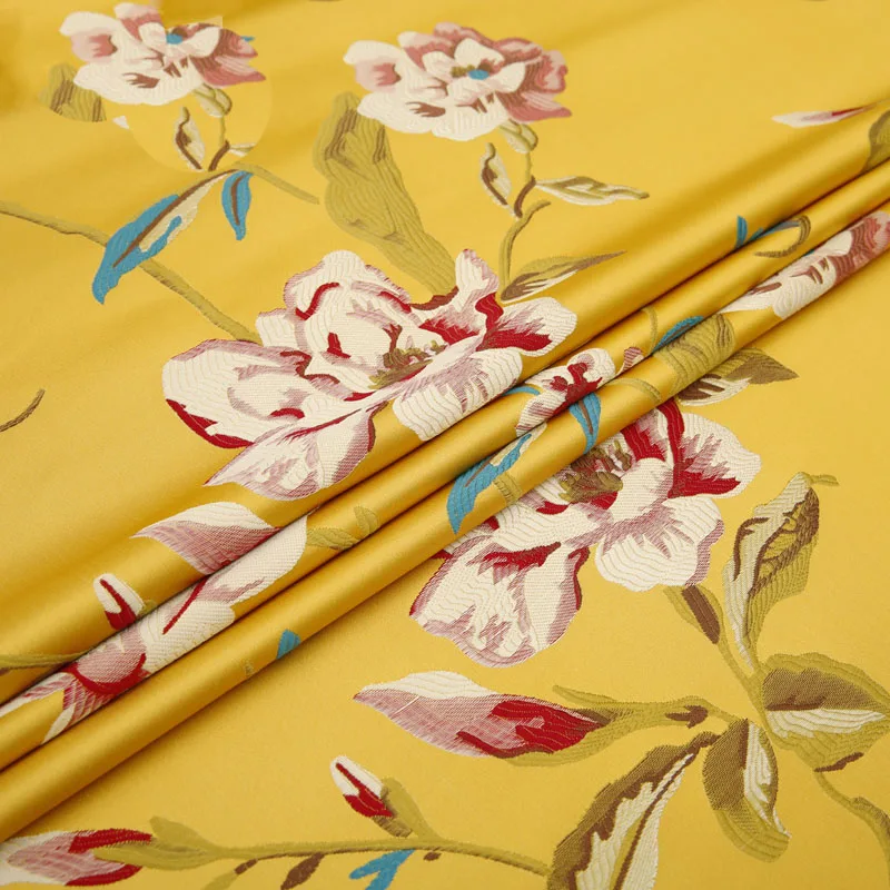 

Сумка ручной работы с цветочной вышивкой в китайском стиле, ткань для покрытия одежды и одежды «сделай сам», Ширина 1,5 м * шелк A58
