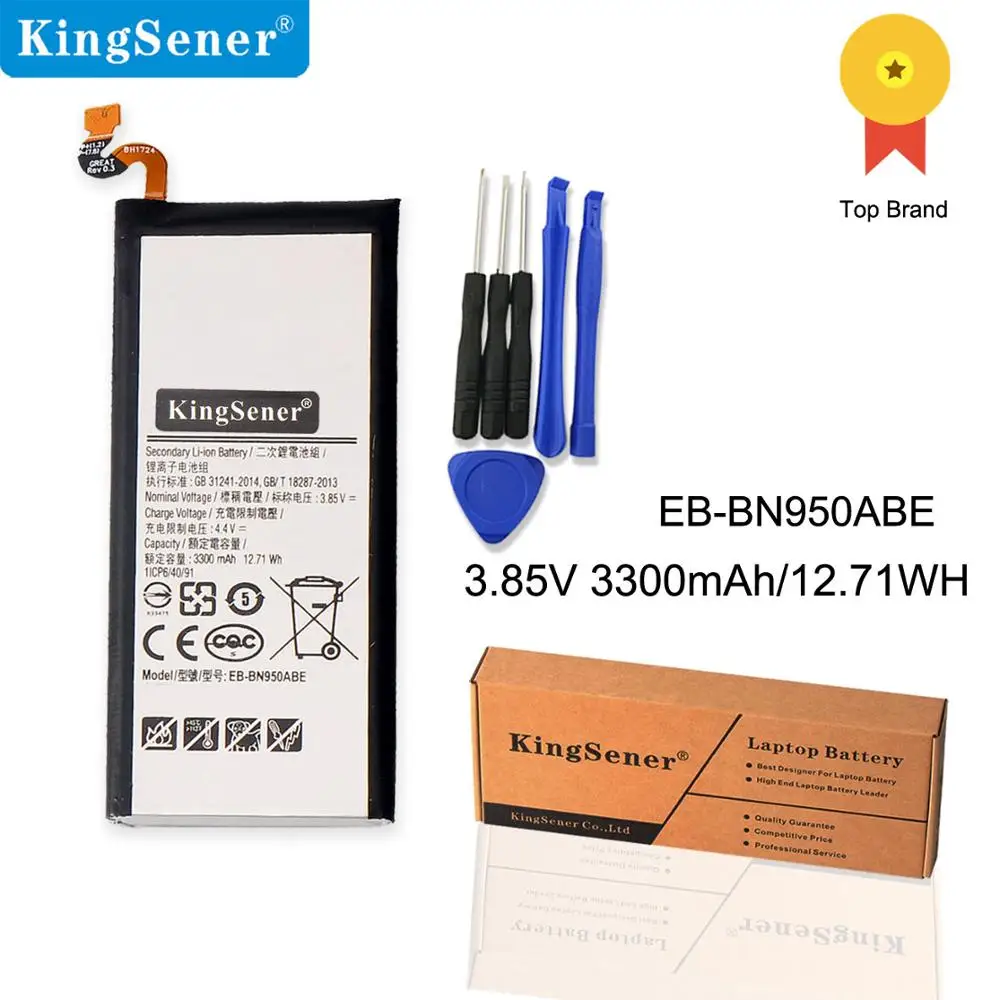 KingSener EB BN950ABE батарея для Samsung GALAXY Note 8 N9500 N950D N9508 N950F N950FD N950J N950N N950U N950W