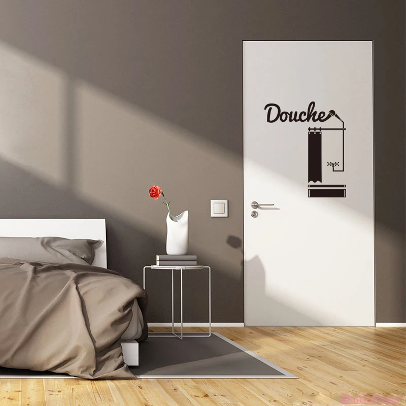 Виниловые наклейки Take a Shower Настенный декор для ванной комнаты художественная