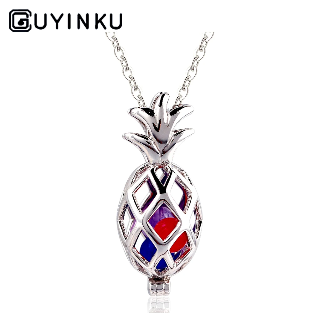 GUYINKU, S925 Стерлинговое Серебро, ювелирное изделие, натуральный фиолетовый дракон, кристалл, лунный камень, солнцезащитное ожерелье, подвеска, для помолвки, вечерние, подарок