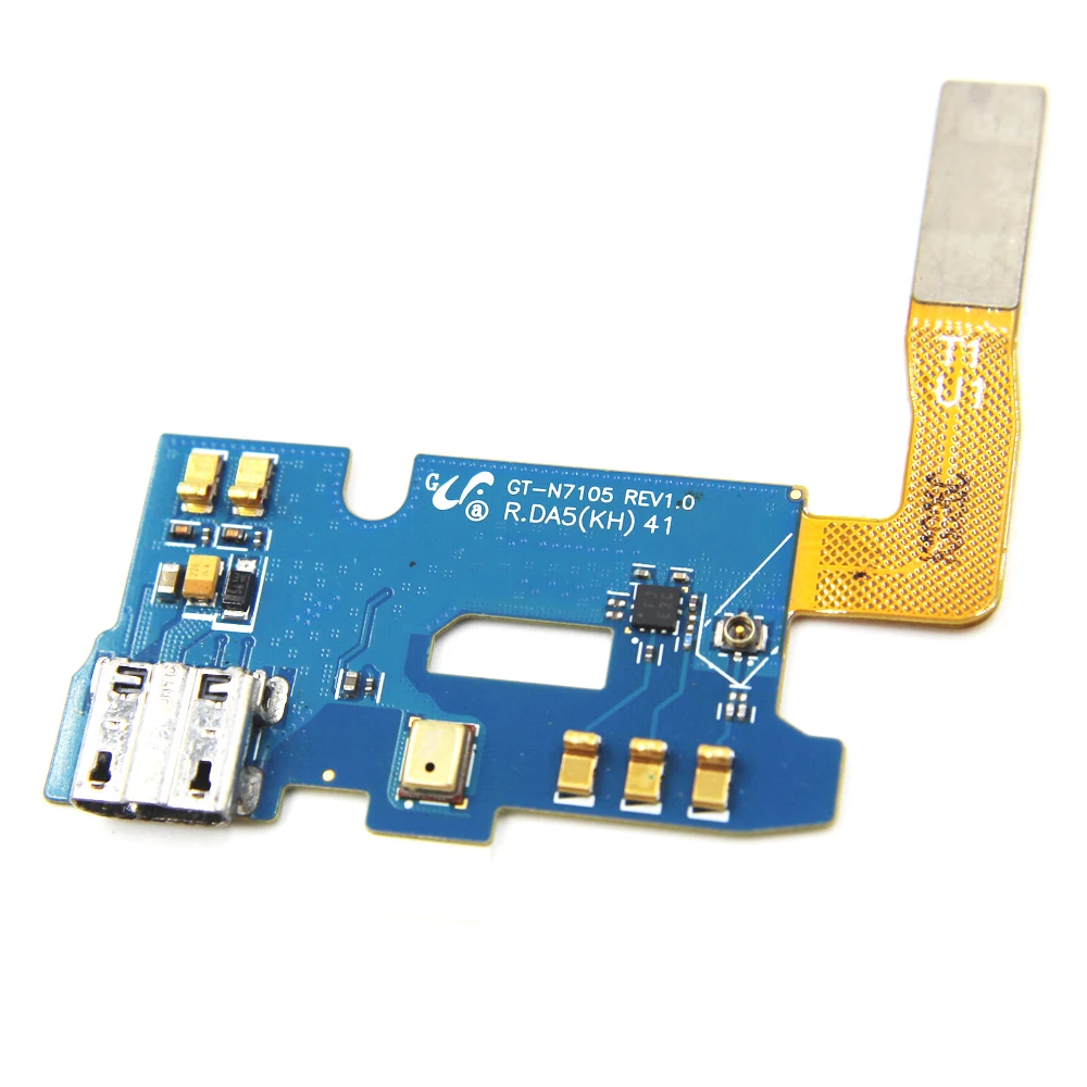 100 шт./лот 100% Новый оригинальный для Samsung Note 2 4G N7105 зарядка USB порт док-разъем гибкий