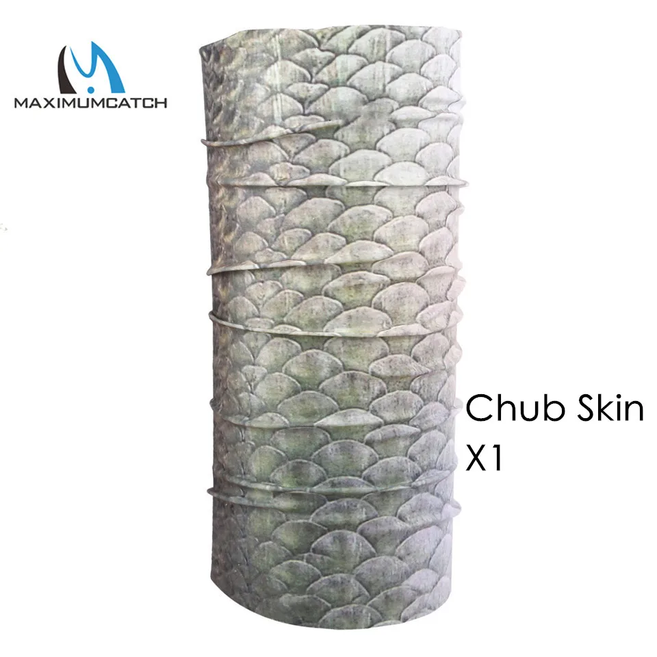 Chub Skin Maximumcatch разноцветный головной убор для ловли нахлыстом 22 рыбные узоры рыболовный шарф бандана Спортивная маска для лица на открытом воздухе - Цвет: Chub Skin