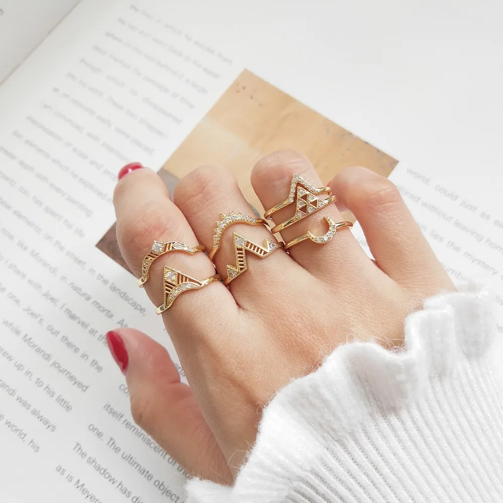 Женское кольцо из серебра 925 пробы 6 видов | Украшения и аксессуары