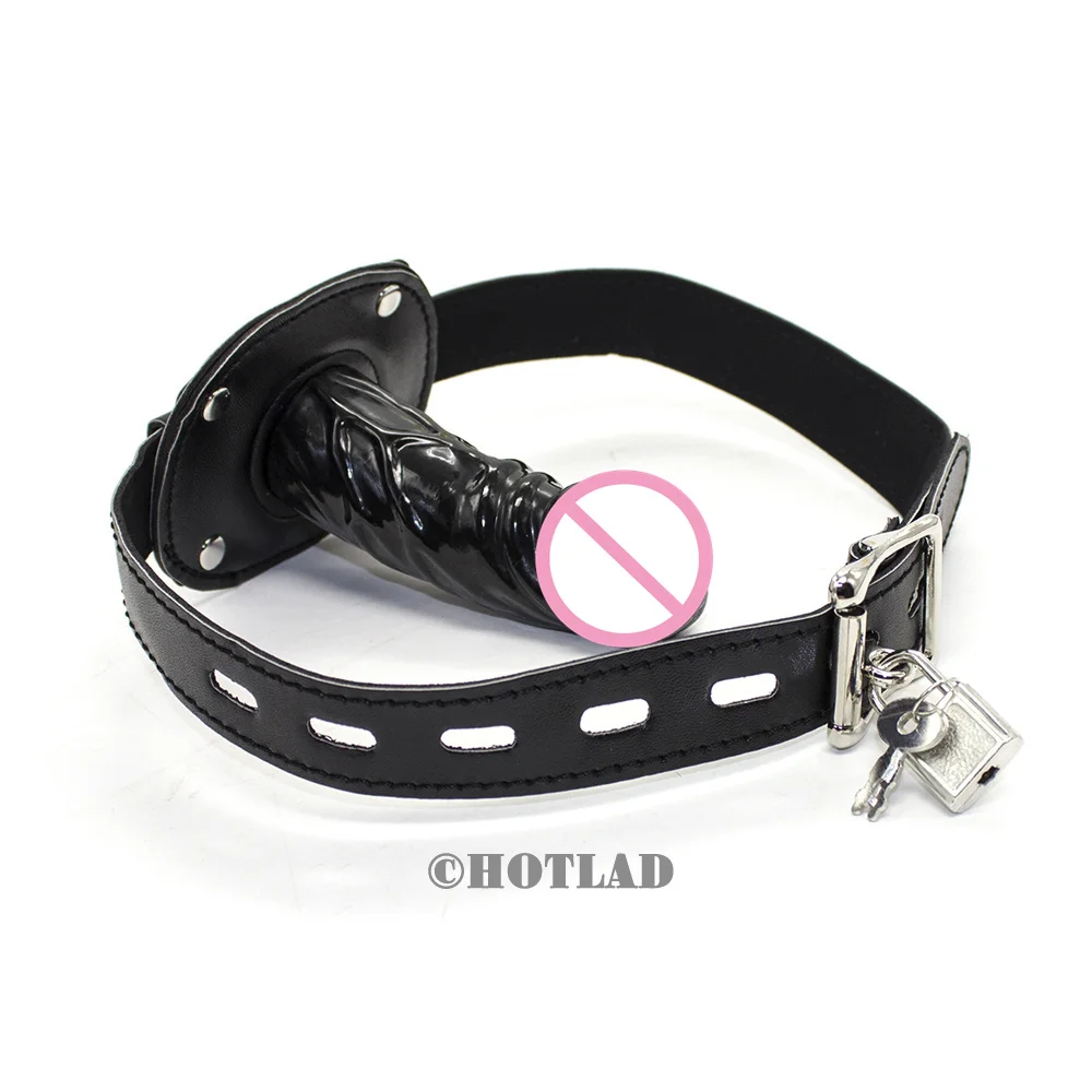 Приспособление для бондажа кожаный силиконовый кляп укуса рта пениса Женский