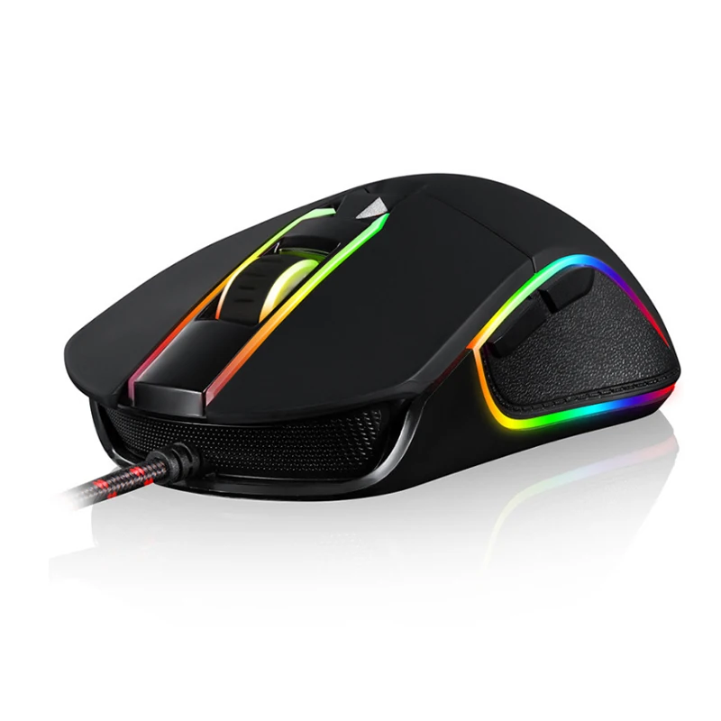 Motospeed K27 механическая клавиатура Motospeed V30 игровая мышь USB Проводная Одноручная Синяя подсветка для компьютера и ноутбука