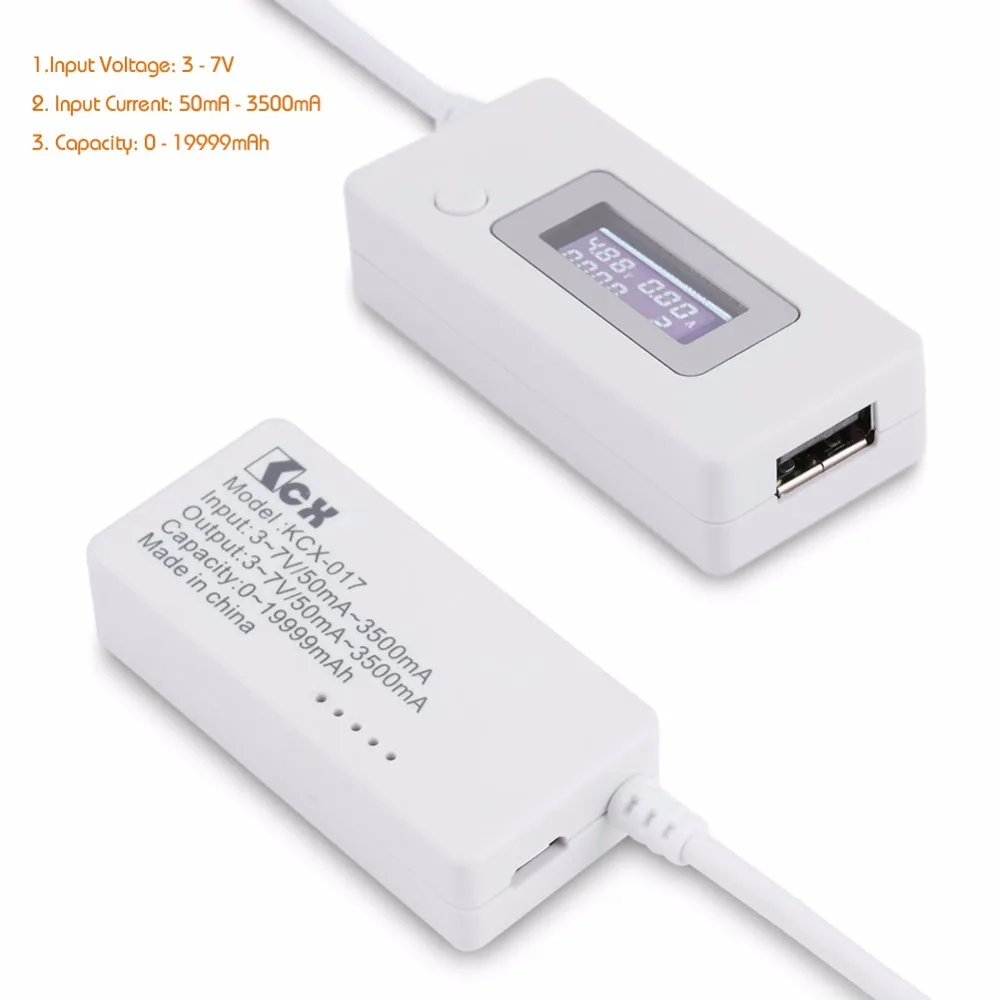Новое поступление lcd Micro USB зарядное устройство для батарей Емкость Напряжение Ток Тестер метердетектор для смартфона мобильный Банк питания