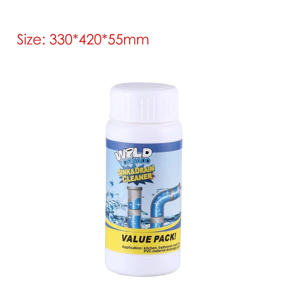 

Powerful Sink & Drain Cleaner Pipe Dredging Agent Sewer Toilet Dredge Drain Cleaner Bathroom Hair Filter Strainer