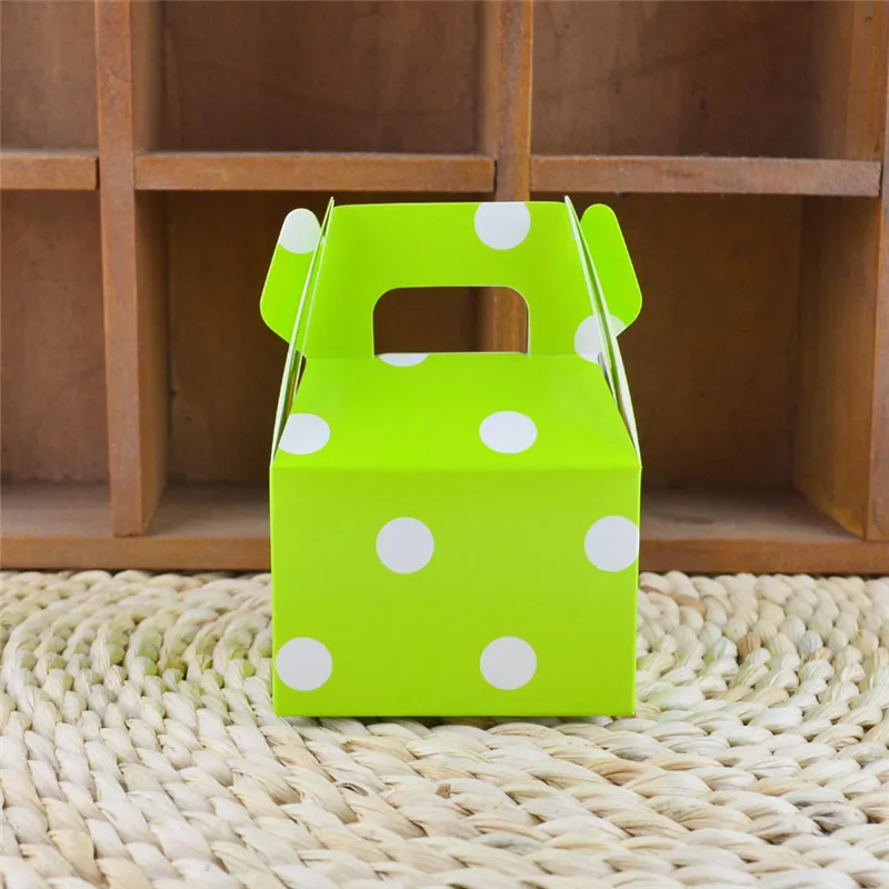 6 шт цветные полосатые бумажные коробки для попкорна свадебные украшения стола