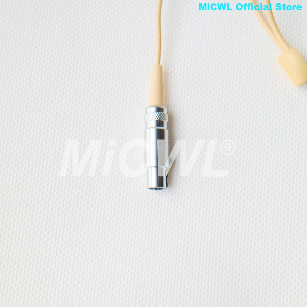 Кардиоидная гарнитура бежевого цвета с микрофоном для Sennheiser Shure AKG Audio Technica MiPro