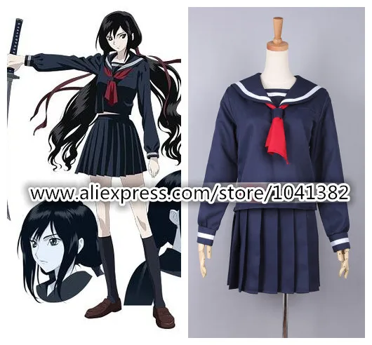 

Blood C Kisaragi Saya cosplay costume Custom Any Size Halloween
