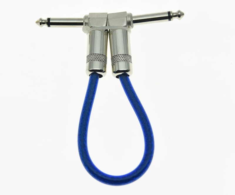 KAISH прозрачный синий 20 см моногитарный эффект педаль плата патч-кабель эффекты