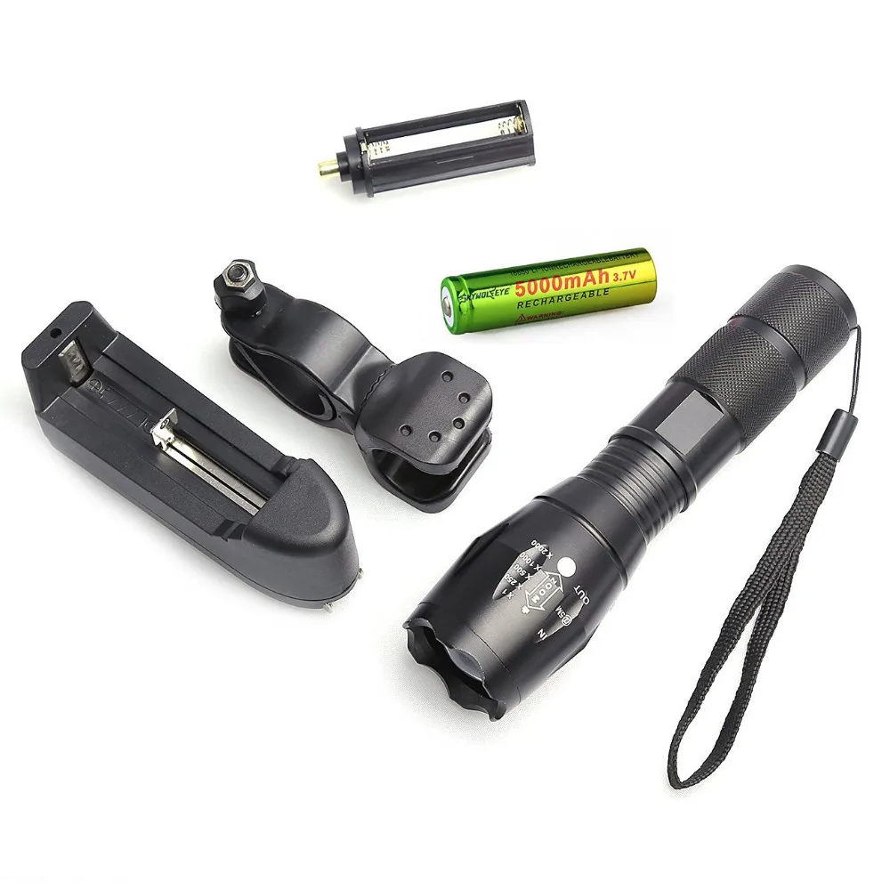 Супер Яркий Велосипед Свет Фар T6 Светодиодный Масштабируемые Фонарик Передний и