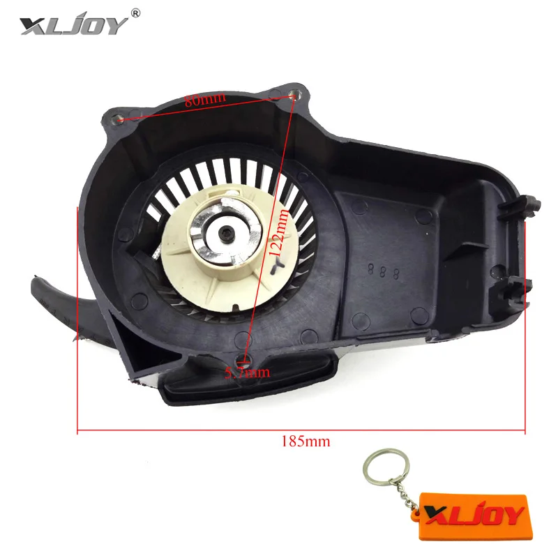 XLJOY черный пластиковый Потяните Стартер Recoil для 47cc 49cc 2 тактный двигатель Мини Мото Карманный велосипед Мини Мото Dirt ATV Quad 4 Wheeler