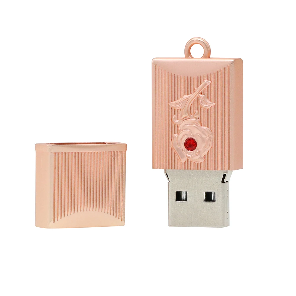 Флеш-диск ультра мини USB флеш-накопитель USB 2,0 карта памяти 16 ГБ 32 ГБ флеш-накопитель 64 Гб 128 ГБ флеш-накопитель с кольцом для ключей