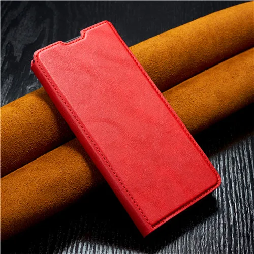 red Кожаный чехол-книжка с откидной крышкой для Red mi Note 7, 6, чехол-кошелек со слотом для карт для Red mi K20 Pro, Xiaomi mi, 9 T, красный mi 6A, красный mi 6 Pro Чехол - Цвет: red