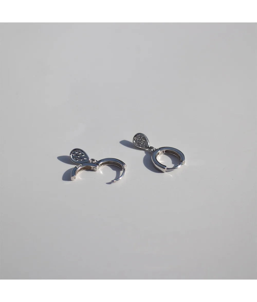 Новые серьги из серебра 925 пробы, модные серьги-капли с цирконием, серьги для ушей, Пряжка для ушей, милые трендовые серьги для девушек, серебряные серьги, ювелирные изделия