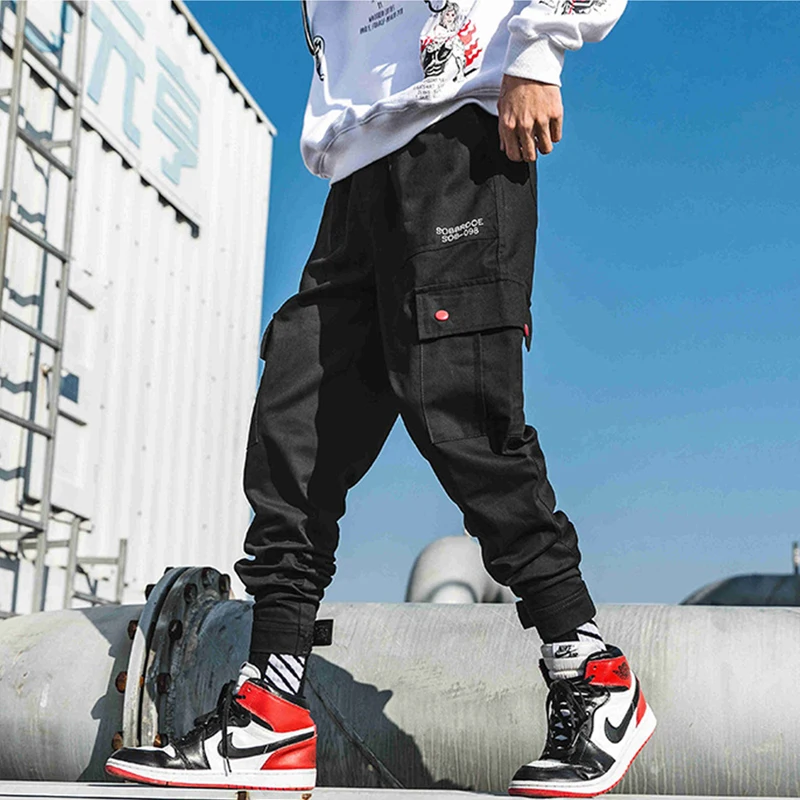 Брюки карго April MOMO мужские в стиле хип хоп винтажные камуфляжные тактические