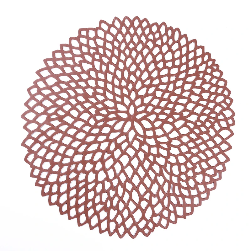 New Non-slip Table Placemat PVC Water-proof Dining Dish Pads Coaster Hollowed-out Decorative Mat Kitchen Decor | Дом и сад