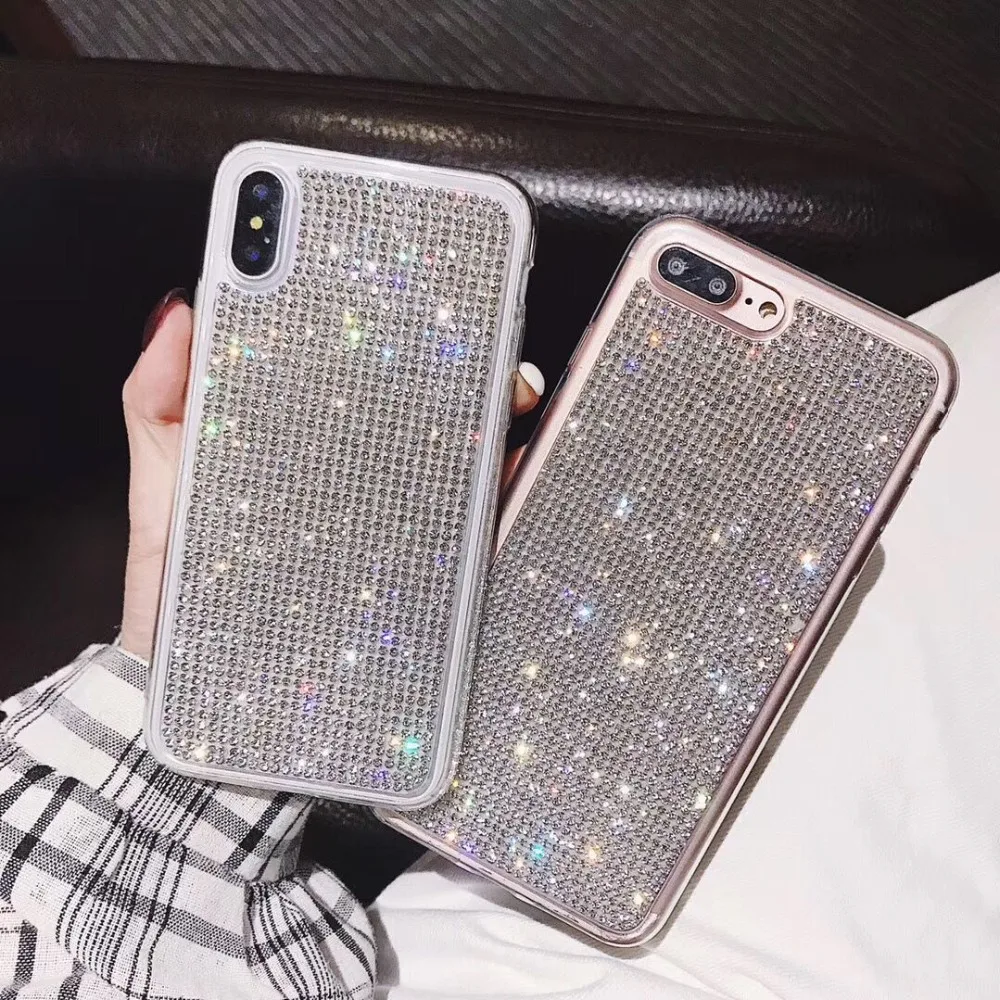 Чехол для iphone 7 Hazy beauty роскошные прозрачные силиконовые чехлы с драгоценными