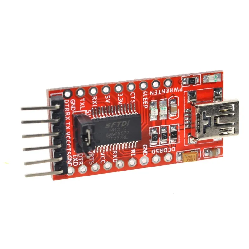 Бесплатная доставка FT232RL FTDI USB 3 В 5 к TTL модуль последовательного адаптера. Купите