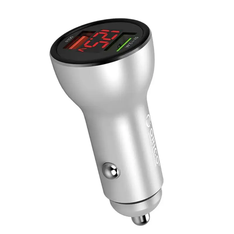 Orico UPF-K2 мини QC умный 30 Вт Быстрая зарядка двойной USB Автомобильное зарядное устройство для телефона Быстрая зарядка для мобильного телефона планшета