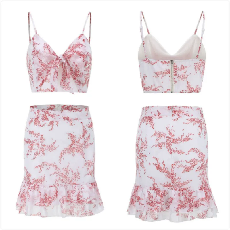 Комплект из двух предметов с юбкой 2019 г. большие размеры летняя одежда для женщин