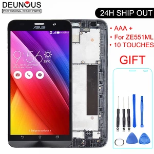 Новинка 5,5 дюймовая панель для ASUS Zenfone 2 ZE551ML ЖК-дисплей сенсорный экран Рамка для ASUS Zenfone 2 ZE551ML Z00AD Замена ЖК-дисплея