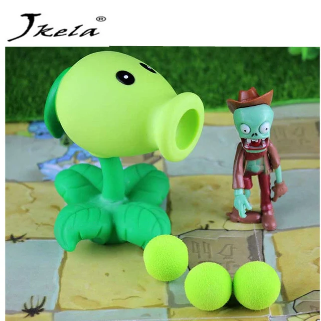 [Новинка] PVZ Растения против Зомби Peashooter ПВХ фигурка аниме модель игрушки подарки игрушки для детей Высокое качество Запуск растений