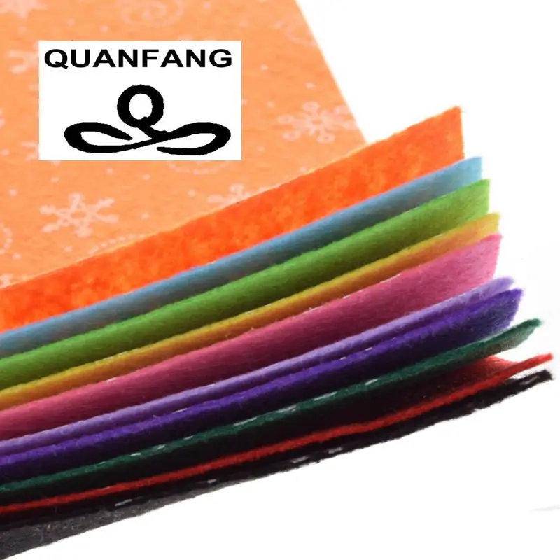 QUANFANG 1 мм полиэфирная фетровая Ткань DIY Ручная работа шитье домашний текстиль для