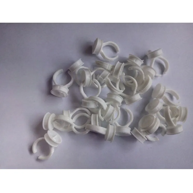 Оптовая продажа 100 шт. одноразовые наращивания ресниц Клей Кольца клей пигмент