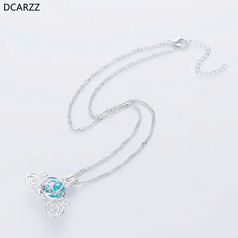 Подвеска в виде жемчужной клетки Посеребренная тыква медальон женское жемчужное